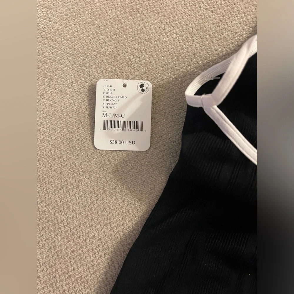 NWT Black Free People High Neck Tank